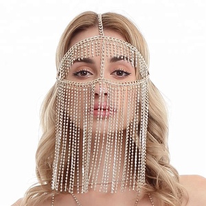 الجسم سلسلة مجوهرات شرابة الخصر سلسلة الوجه الحجاب الشرابة رئيس سلسلة الهندي رئيس مجوهرات - Product Image 2