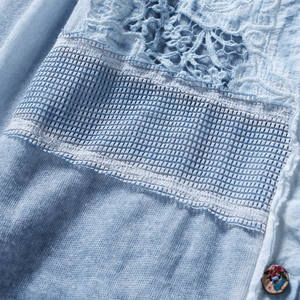 Alta calidad corbata fina-teñido de tela de moda casual bordado top de encaje - Product Image 4