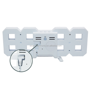 Đồng Hồ Treo Tường <span class=keywords><strong>3D</strong></span> LED Thông Minh, Đồng Hồ Báo Thức Kỹ Thuật Số Hiện Đại Để Trang Trí Nhà Cửa Văn Phòng - Product Image 3