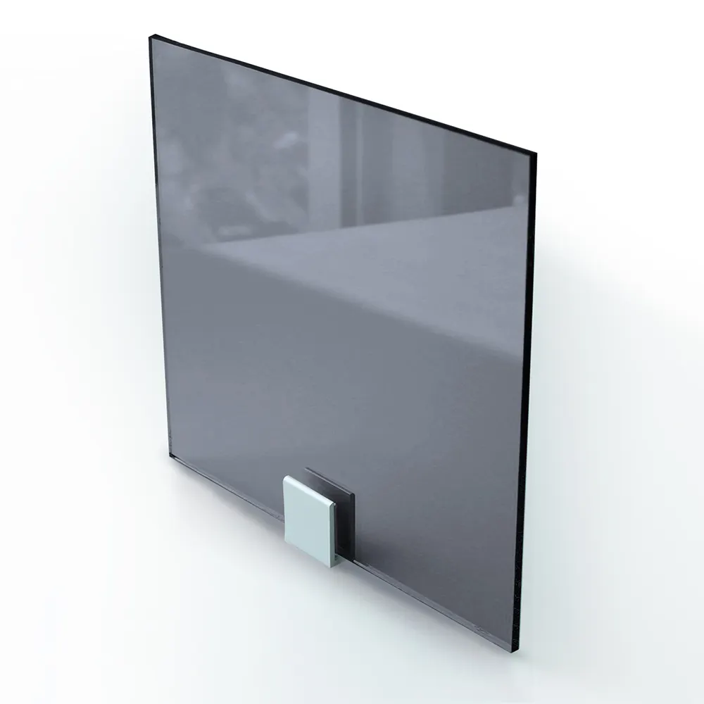 Fornitore cinese 10 millimetri 12 millimetri grigio Scuro float riflettente vetro da costruzione per saling