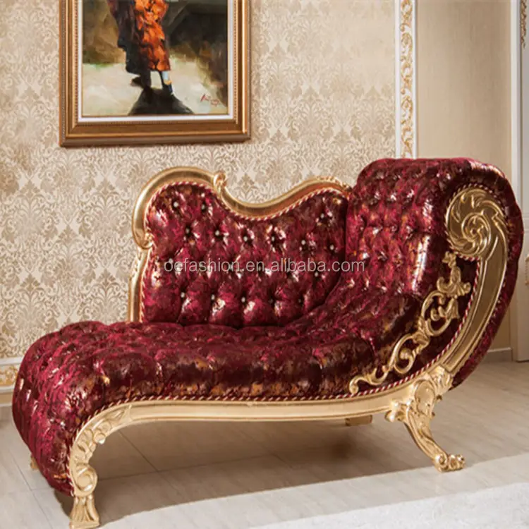 OE-FASHION barroco elegante estilo europeu dubai vermelho vitoriano casamento chaise