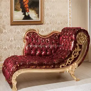 OE-FASHION Baroque Thanh Lịch Phong Cách Châu Âu Dubai Red Victorian Wedding Chaise