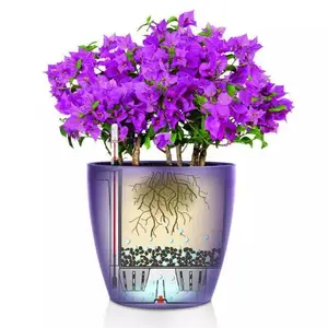 Pot de plantes à fleurs en plastique, bonsaï Tropical, pour loisirs, avec fonction d'arrosage automatique, offre spéciale