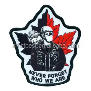 High quality embroidered badge wholesale custom biker patches