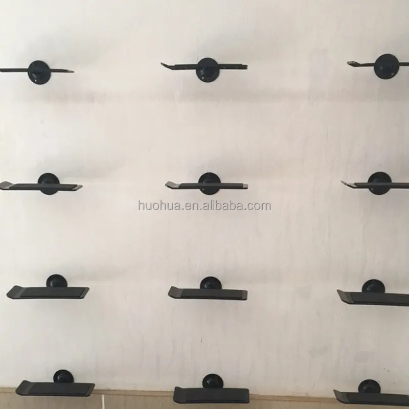 Huohua ayarlanabilir kaliteli mükemmel özelleştirilmiş duvara monte ahşap ayakkabı sergileme kutusu