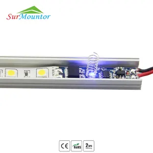 Interruptor de sensor td002, surmountor de led, touch dimmer 12v/24vdc