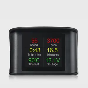 P10 Auto Hud Voertuig Hd Head Up Display Voertuig Gps Tijd Te Hoge Snelheid Alarm Hd Digitale Snelheidsmeter