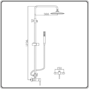Xúc Treo Tường Sen Tay Mưa Vòi Hoa Sen Trộn Vàng - Product Image 6