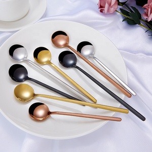 <span class=keywords><strong>Cucchiaino</strong></span> da <span class=keywords><strong>Caffè</strong></span> in Acciaio Inossidabile Lucido e Colorato, Oro/Oro Rosa/Nero - Product Image 3