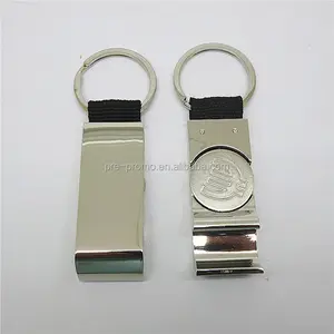 zinc alloy material metal shopping trolley coin bottle opener keyring