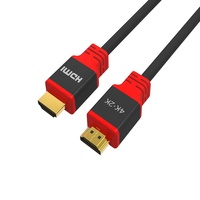 Cable HDMI 2.0 de PVC Ultra Negro, Conectores Chapados en Oro, 4K 60Hz 1080P, Cable Corto de Conector a Conector