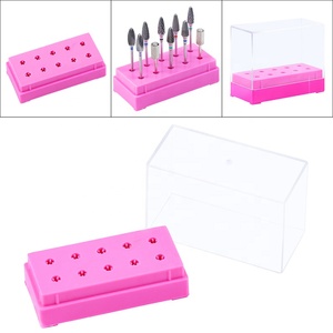 Boîte de rangement, dispositif pour <span class=keywords><strong>manucure</strong></span> électrique, 7 et 10 trous, anti-poussière, en acrylique, 1 pièce - Product Image 3