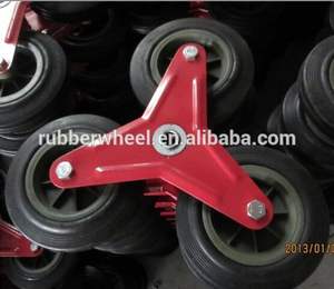 छह पहिया सीढ़ी चढ़ना ट्राली स्टील एल्यूमिनियम फ्रेम हाथ ट्रक - Product Image 4