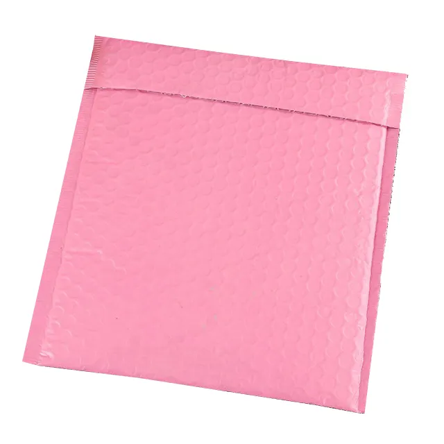 ESD 4x8 wrap pouch rosa umschlag hologramm blase poly mailer tasche