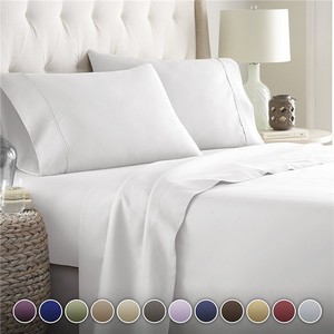 100% de bambú hoja de cama <span class=keywords><strong>king</strong></span> <span class=keywords><strong>size</strong></span>, barato Hotel funda nórdica, juego de cama de Bambú - Product Image 3