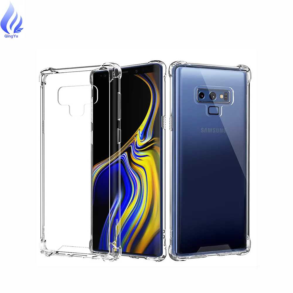 For Samsung Galaxy Note 9 10 shockproof case, 2 in 1 TPU PC Clear Case 4 Corners AirBubble Cushion For samsung s21 s20 ultra