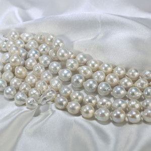 Collier de perles d'eau douce naturelles FEIRUN, perles baroques blanches AA+ de 13-14 mm <span class=keywords><strong>en</strong></span> <span class=keywords><strong>vrac</strong></span> - Product Image 6