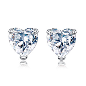 Pendientes de circonia cúbica para mujer, aretes pequeños, plata esterlina, Circonia cúbica, zirconia, circonita, zirconita, circón, cristal, diseño moderno, regalo de cumpleaños, 2019 - Product Image 3