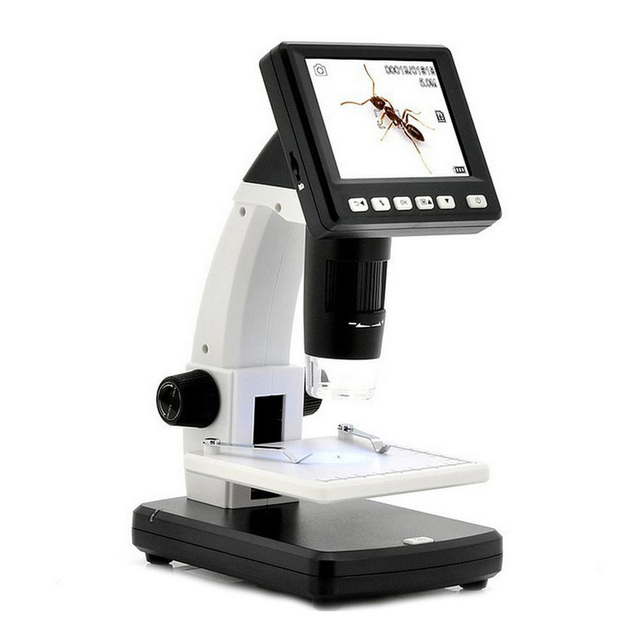 UM038 5MP 500X Portable Desktop Electronic Microscope with 3.5 Inches LCD Screen