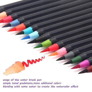 Set di 20 <span class=keywords><strong>Pennarelli</strong></span> ad Acqua con Punta Flessibile Morbida per Libri da Colorare per Adulti, Set di <span class=keywords><strong>Pennelli</strong></span> ad Acquerello - Product Image 6
