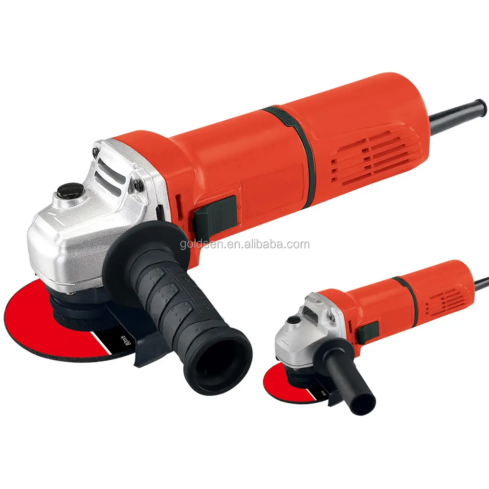 850w 4.5" 115mm 11000rpm High Quality 100% Copper Motor Red Portable Industrial Grade Cordless Electric Power Hand Angle Grinder