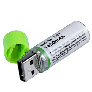 DIY USB AA батарея, никель-МЧ 1450 мАч перезаряжаемая батарея Aa поставщик - Product Image 2