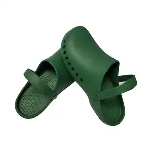 ALLESD Professional Manufacturer Comfortable Green Color Protective Clean Room EVA Safety Shoes for Labs
