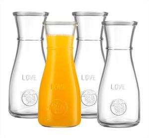 <span class=keywords><strong>Carafe</strong></span> en verre de 500 ml, pichet à boisson LOVE, <span class=keywords><strong>carafe</strong></span> à vin, col étroit pour une prise en main facile, ouverture large pour un service classique - Product Image 1