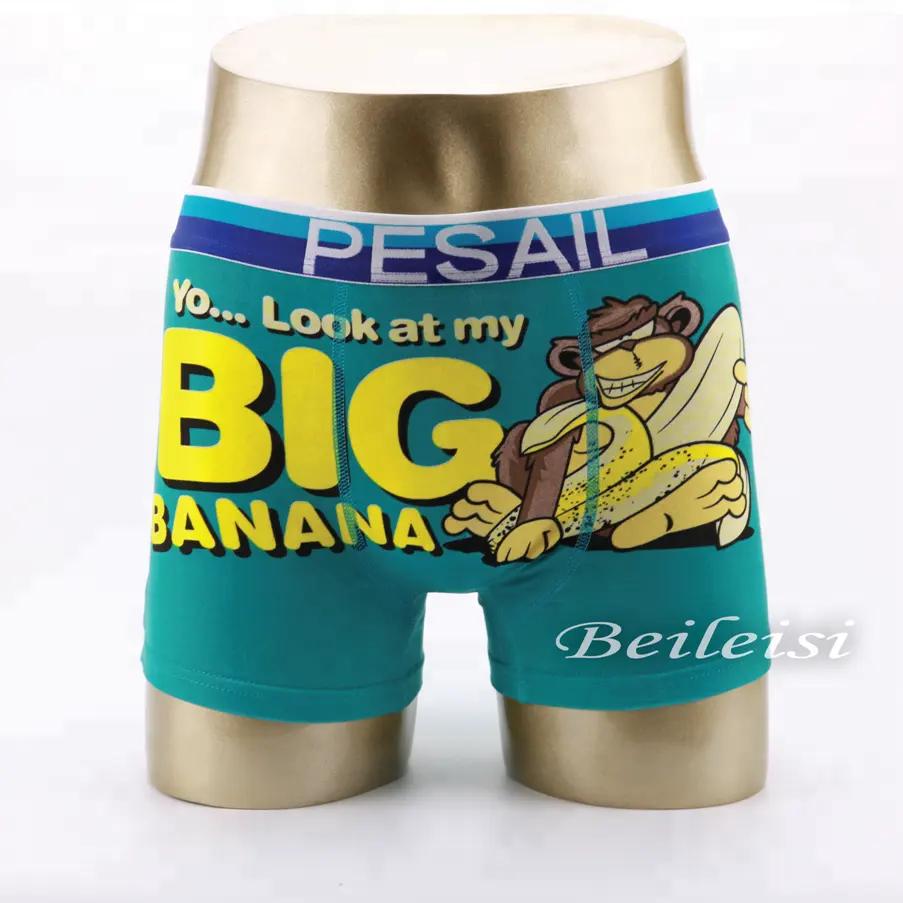 Banana printed boys cartoon underwear boxer short