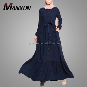 Vestiti modesti per le donne di moda elegante del sud indiano Sexy foto delle ragazze 2024 abito Abaya all'ingrosso - Product Image 1