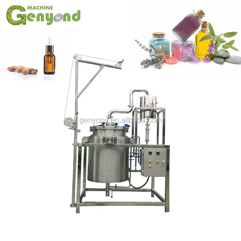 China supply essential oil extracting distiller machine for rose neroli and mint plant