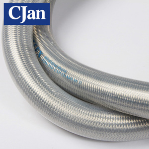 شفافة غطاء سيليكون الفولاذ المقاوم للصدأ مضفر غطاء ملتف PTFE أنبوب/حمض مقاومة خرطوم - Product Image 3