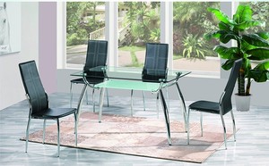 Ensemble de table à manger en verre et métal de style européen BOB Furniture Bazhou - Product Image 3