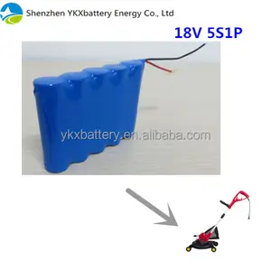 Impor bermerek 18650 sel baterai Isi Ulang Lithium 5S1P 2Ah 18 V baterai pack untuk cahaya rumput listrik mesin pemotong