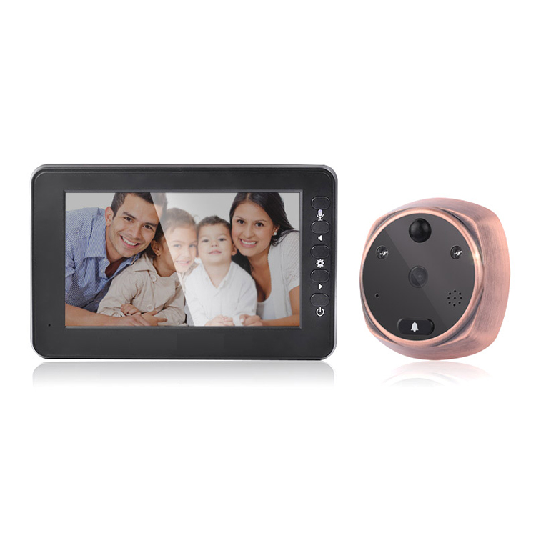 Смарт-видео HD ночного видения Визуальный дверной звонок камера для безопасности