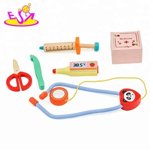 ขายร้อนไม้ของเล่นหมอสำหรับเด็กเล่นบทบาท W10D117 - Product Image 6