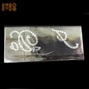 Autocollants pour chaussures en strass transparents pour mariage, lettres « I Do », « Me TOO », pour décoration <span class=keywords><strong>de</strong></span> mariage, vente en gros - Product Image 3