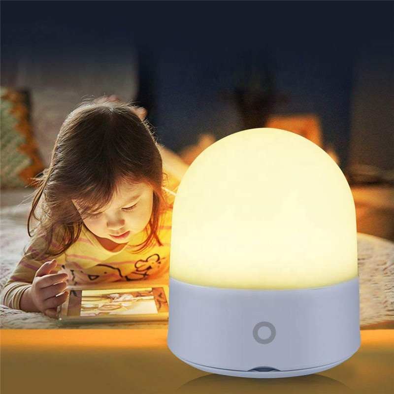 פרימיום 7 צבעים נטענת מנורת LED USB לילה ילדי אור סיליקון רך תינוק משתלת מנורת נשימה LED לילה אור