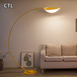 Phòng Khách Góc Vòm Lớn Đèn Sàn Kim Loại Màu Đen Nhà Thiết Kế Sang Trọng Đèn Sàn Cho Biệt Thự Nhà Hàng - Product Image 2