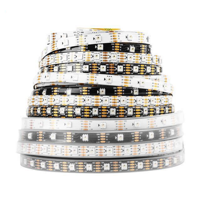 WS2815 DC12V (WS2812B/WS2813) Pixel Led Rgb Strip Light Individually Addressable LED Dual-Signal 1m/5m 30/60/144 Pixels/Leds/m