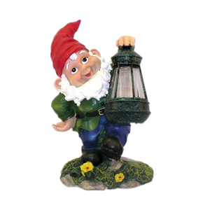 Gnomo da Giardino con Lanterna Illuminata - Product Image 3