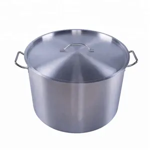 Diskon Besar Restoran Hotel Dapur 100 Liter Stainless Steel Pot Memasak Komersial Besar untuk Dijual