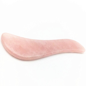 Set Completo di Strumenti per Massaggio Facciale in Quarzo Rosa Naturale, per Cura della Pelle, Drenaggio Linfatico e Terapia di Agopressione - Product Image 1