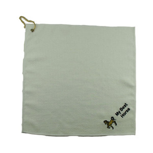Panno per asciugamano da golf in <span class=keywords><strong>microfibra</strong></span> con gancio per grommet super morbido con logo personalizzato - Product Image 4