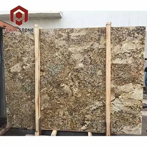 Hot Sale Natural Stone Polished Golden Leaf Granite