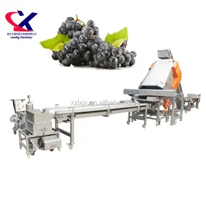 Machine de prélèvement professionnelle de grains de raisin, ligne de production de vin, de haute qualité