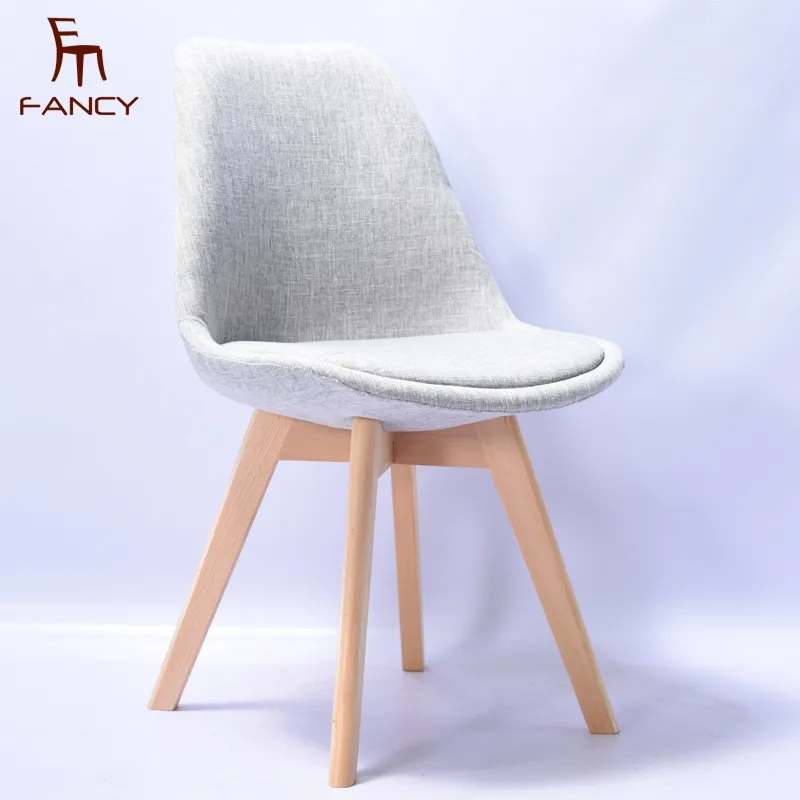 Современный мягкий стул для гостиной, ресторана, столовой, без подлокотников, белый, серый, синий, деревянный обеденный стул в виде тюльпана для кухни