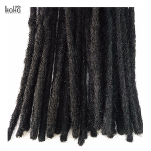 [Hoho Dreads] Nhà Máy Trực Tiếp Tự Nhiên Màu Đen Con Người Tóc Dreadlock Mở Rộng Faux Locs Crochet Tóc Giả Locs - Product Image 2