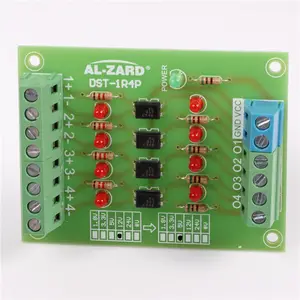 5V כדי 24V PLC אות ממיר רמת מתח לוח 4Bit בידוד מצמד אופטי מודול