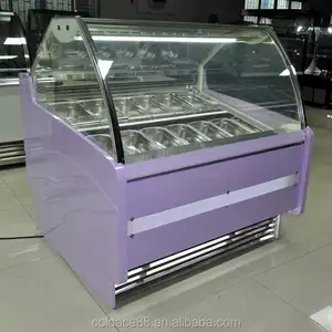 16 Flavors ice cream gelato chest freezer display made in China